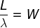 L = λW rearranged to give the wait time